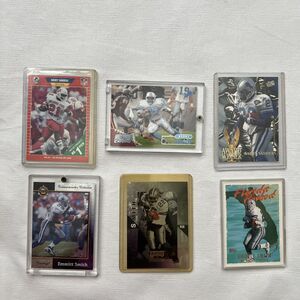 Emmitt Smith & Barry Sanders HOF Running Backs Lot Of 6